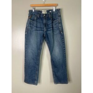 Ariat straight fit straight leg jeans size 38 embroidered western workwear